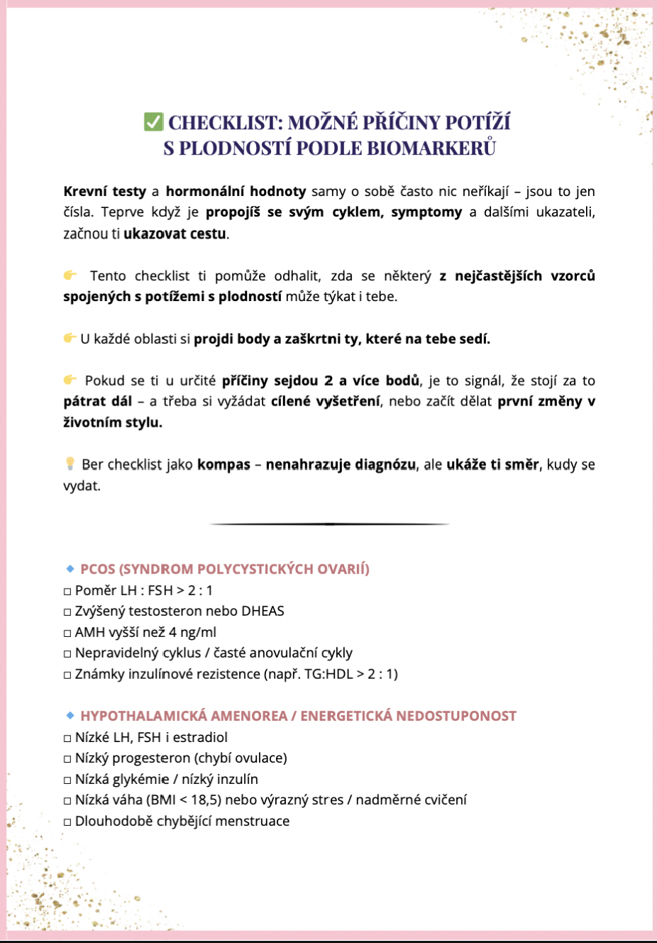 Diagnostický checklist